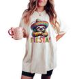 Let's Fiesta Sloth Cinco De Mayo Fiesta Mexican Women's Oversized Comfort T-shirt Ivory