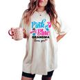 Pink Or Blue Grandma Loves You Gender Reveal Baby Women's Oversized Comfort T-shirt Ivory