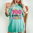 100 Days Smarter 100Th Day Of School Toddlers Girls Women's Oversized Comfort T-shirt Chalky Mint