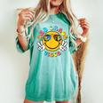 2Nd Grade School Field Trip Vibes Groovy Field Day 2024 Women's Oversized Comfort T-shirt Chalky Mint
