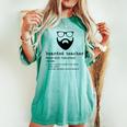 Bearded Teacher Beard Teacher Back To School Women's Oversized Comfort T-shirt Chalky Mint