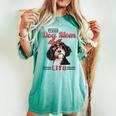 Bernedoodle Dog Proud Dog Mom Life Women's Oversized Comfort T-shirt Chalky Mint