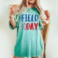 Field Day Red White And Blue Student Teacher Women's Oversized Comfort T-shirt Chalky Mint