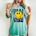 Five Is A Vibe 5Th Birthday Groovy Boys Girls 5 Years Old Women's Oversized Comfort T-shirt Chalky Mint