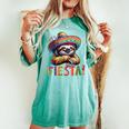 Let's Fiesta Sloth Cinco De Mayo Fiesta Mexican Women's Oversized Comfort T-shirt Chalky Mint