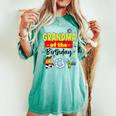 Grandma Of The Birthday Boy Toy Familly Matching Story Women's Oversized Comfort T-shirt Chalky Mint