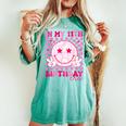 Groovy In My 11Th Birthday Era Eleven 11 Years Old Birthday Women's Oversized Comfort T-shirt Chalky Mint