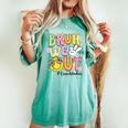 Groovy Bruh We Out Lunch Ladies Last Day Of School Women's Oversized Comfort T-shirt Chalky Mint