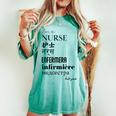 I'm A Nurse Women's Translated World Languages Women's Oversized Comfort T-shirt Chalky Mint