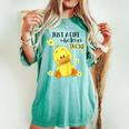 Just A Girl Who Loves Ducks Women's Oversized Comfort T-shirt Chalky Mint