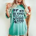 Be Kind To Every Kind Animals Lover Women's Oversized Comfort T-shirt Chalky Mint