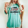 Love My Grandma One Loved Grandma Women's Oversized Comfort T-shirt Chalky Mint