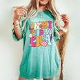 In My Pi Day Era Retro Groovy Cute Math Teacher Pi Day Women's Oversized Comfort T-shirt Chalky Mint