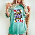Queen Of Hearts Feminist For Playing Cards Women's Oversized Comfort T-shirt Chalky Mint