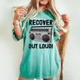 Recover Out Loud Vintage Style Tape Recorder Women's Oversized Comfort T-shirt Chalky Mint