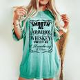 Smooth As Whiskey Sweet As Strawberry Wine Western Country Women's Oversized Comfort T-shirt Chalky Mint