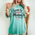 Soon To Be Mommy 2024 For Mom Pregnancy Announcement Women's Oversized Comfort T-shirt Chalky Mint