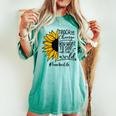 Sunflower Teach The Change You Want To See Teacher Life Women's Oversized Comfort T-shirt Chalky Mint