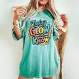 Today You Will Glow When You Show What You Know Test Teacher Women's Oversized Comfort T-shirt Chalky Mint