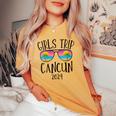 Cancun Girls Trip 2024 Summer Vacation Girls Beach Weekend Women's Oversized Comfort T-shirt Mustard