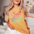 Cute Girls Trip Sisters On The Loose Sisters Trip 2024 Women's Oversized Comfort T-shirt Mustard