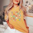 Its Me Hi Im The Birthday Girl Its Me Groovy For Girls Women's Oversized Comfort T-shirt Mustard