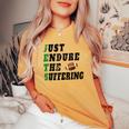 Jets Just Endure The Suffering For Women Women's Oversized Comfort T-shirt Mustard