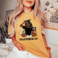 Mastered It Black Girl Magic Graduate Blm Melanin Senior Women's Oversized Comfort T-shirt Mustard