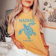 Nassau Bahamas Sea Turtle Boys Girls Toddler Souvenir Women's Oversized Comfort T-shirt Mustard Nassau Bahamas Sea Turtle Boys Girls Toddler Souvenir Women's Oversized Comfort T-shirt Mustard