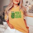 Pickle Squad Pickles Food Team Pickles Love Pickles Women's Oversized Comfort T-shirt Mustard