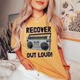 Recover Out Loud Vintage Style Tape Recorder Women's Oversized Comfort T-shirt Mustard