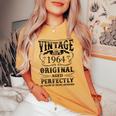 Vintage Made In 1964 60 Years Of Being Awesome Women's Oversized Comfort T-shirt Mustard