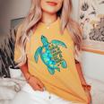 In A World Full Of Grandmas Be A Nana Sea Turtle Women's Oversized Comfort T-shirt Mustard