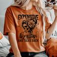 Skeleton Expensive Difficult And Talks Back Mother's Women's Oversized Comfort T-shirt Crimson