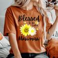 Blessed To Be Called Mawmaw Floral Cute Women's Oversized Comfort T-shirt Yam