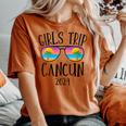 Cancun Girls Trip 2024 Summer Vacation Girls Beach Weekend Women's Oversized Comfort T-shirt Yam