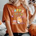 Cappy Birthday Capybara Lovers Girl Boy Happy Birthday Party Women's Oversized Comfort T-shirt Yam