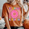 Donut Sprinkle Kindness Girls Doughnut Lover Women's Oversized Comfort T-shirt Yam