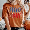 Field Day Red White And Blue Student Teacher Women's Oversized Comfort T-shirt Yam