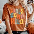 Bachelorette Party Groovy Girls Gone Mild Girls Women's Oversized Comfort T-shirt Yam