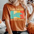 Turtle Sea Turtle Lover Boys Girls Women's Oversized Comfort T-shirt Yam