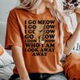 I Go Meow Singing Cat Meme Cat Kitty Lovers Women's Oversized Comfort T-shirt Yam