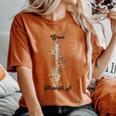 Grow Through It Floral Spine Skeleton Vintage For Men Women's Oversized Comfort T-shirt Yam