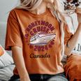 Honeymoon Cruise 2024 Canada Matching Couple Husband Wife Women's Oversized Comfort T-shirt Yam