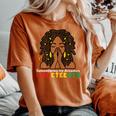 Junenth Remembering Ancestors Locd African Girls Women's Oversized Comfort T-shirt Yam