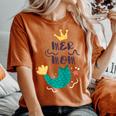 Mermom Mom Mum Costume Mermaid Mama Women's Oversized Comfort T-shirt Yam