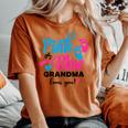 Pink Or Blue Grandma Loves You Gender Reveal Baby Women's Oversized Comfort T-shirt Yam