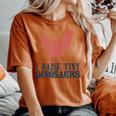 I Raise Tiny Dinosaurs Vintage Retro Chicken Silhouette Women's Oversized Comfort T-shirt Yam