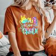 Tie Dye Out Second Grade Last Day Of School 2Nd Grade Women's Oversized Comfort T-shirt Yam