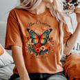 Vintage Butterfly Christian Bible Verse New Creation Women's Oversized Comfort T-shirt Yam